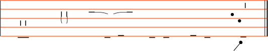 Stave of Benesh Notation